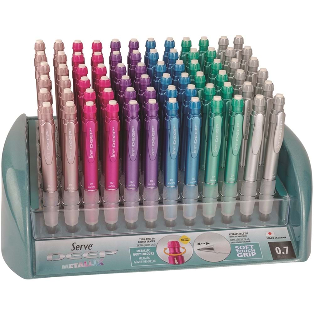Serve Versatil Kalem Deep 0.7 MM Toprak 72 Lİ
