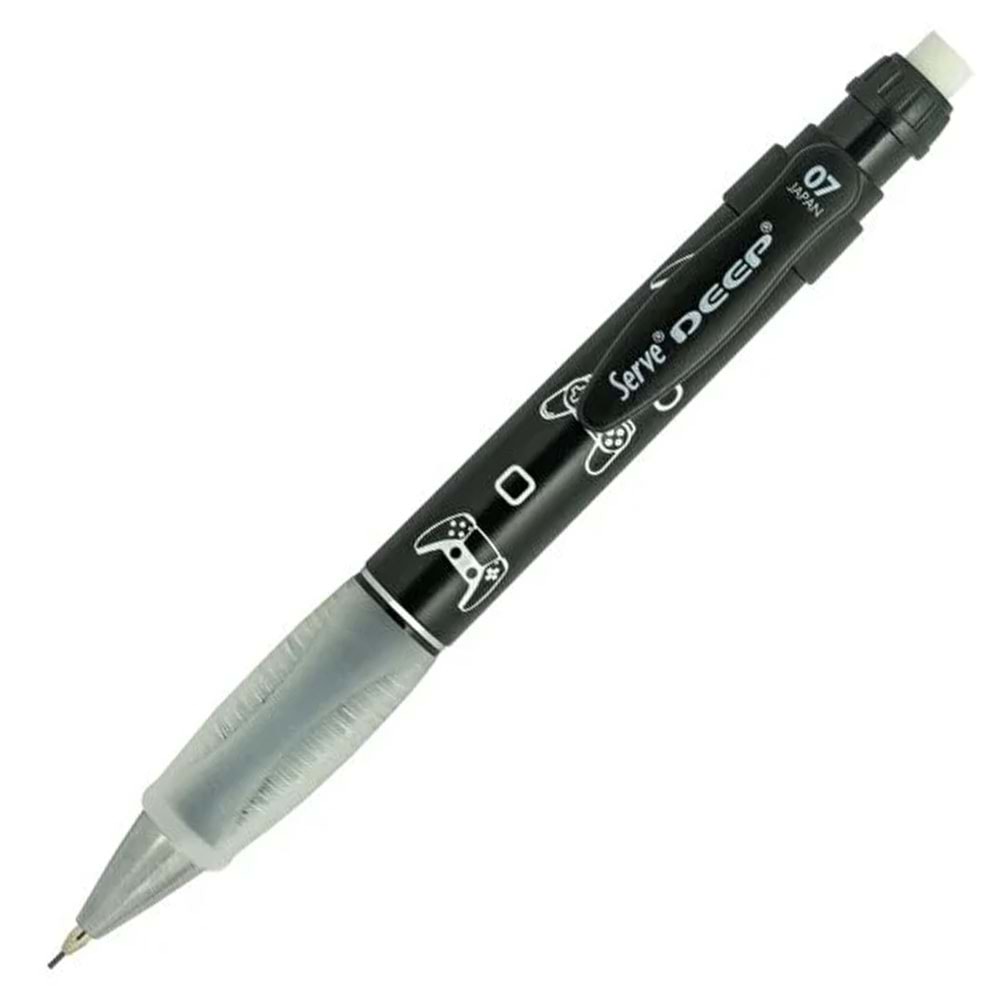 Serve Deep Versatil 0.7 Mm Pre Metalik Desenli Siyah Oyun Sv-deep-07-dmsyh