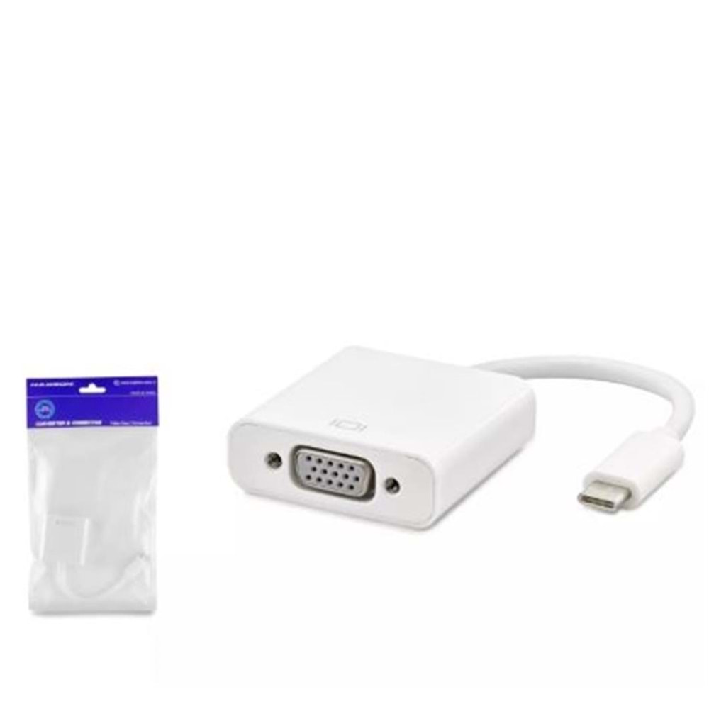 Hadron Hdx7773 Type-C To Vga F Çevirici 1080P Beyaz