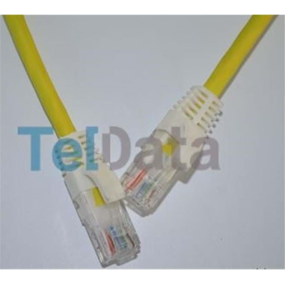 Teldata TLD-2000YS Cat6 20MT Sarı Utp Patch Kablo