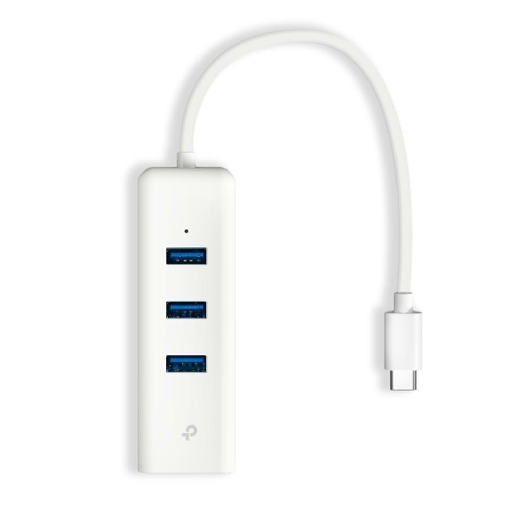Tp-Link UE330C 10-100-1000 Mbps 3.0 Type C Ethernet Çevirici + 3 Port USB Çoğaltıcı