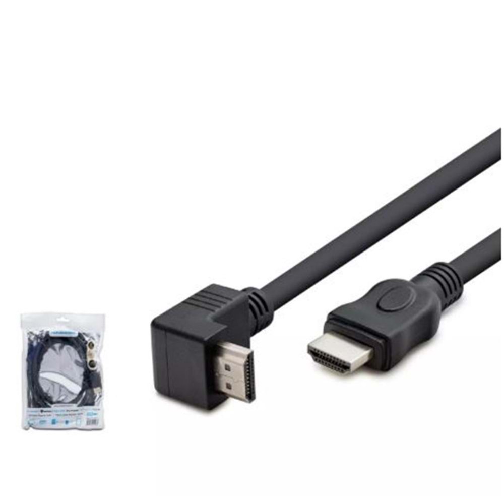 Hadron Hdx2016 Hdmi Kablo Pvc L Tip 1.5M Siyah