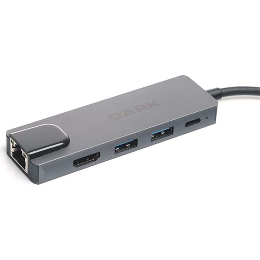 Dark DK-AC-U31X46 5i 1 Arada USB 3.1 Type-C to Ethernet - HDMI - USB 65W Port Çoklayıcı HUB