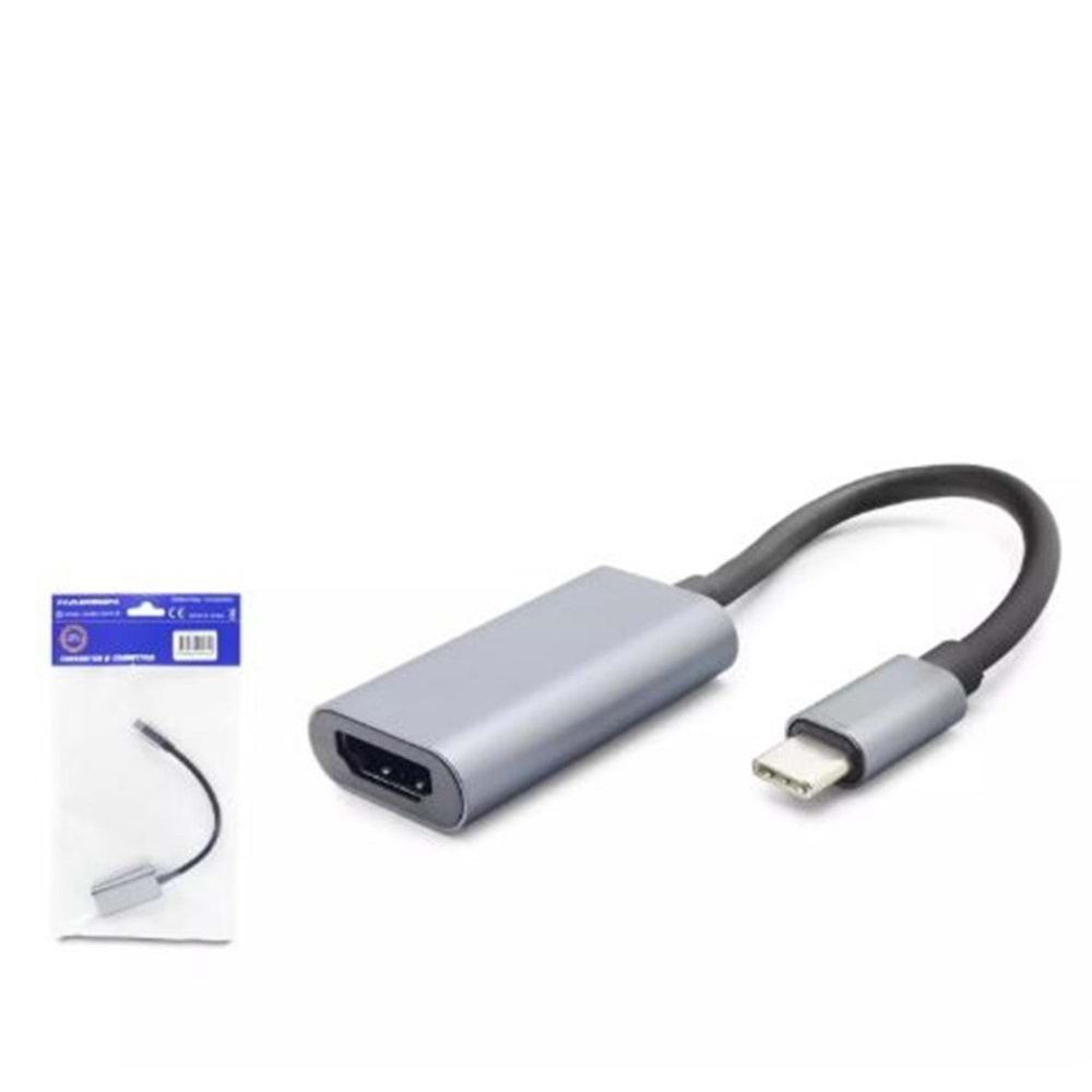 Hadron Hdx7862 Type-C To Hdmi F Çevirici 4K Siyah