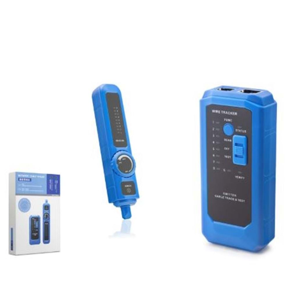 HADRON HDX6526 Network Cable Tracer Kablo Bulucu ve Network Test Cihazı RJ11 RJ45 Mav