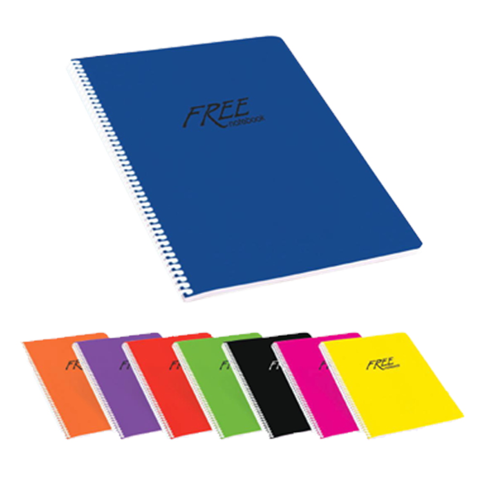 Keskin Color Spiralli Defter Free Plastik Kapak Çizgisiz 80 YP A5 450120-99 (1 Adet)