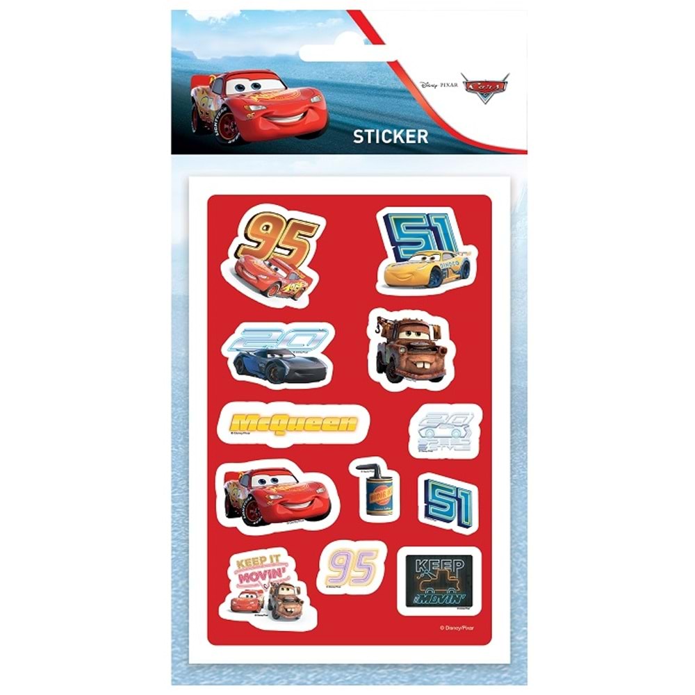 Keskin Color Cars Puffy Sticker Orta Boy(1 Adet)