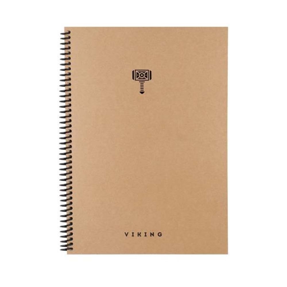 Keskin Color Spiralli Sert Kapak La Plume Viking 17x24 100 YP Kareli