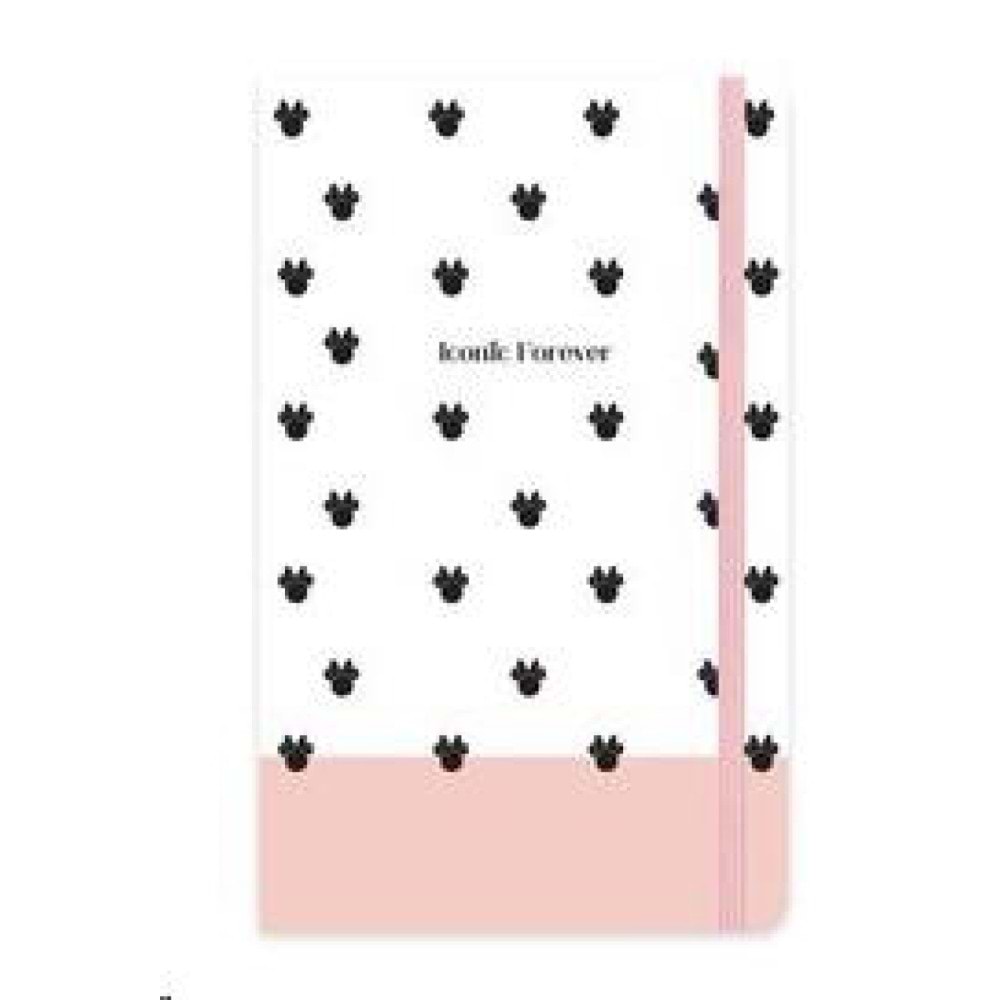 Minnie Lastikli Defter Ciltli 13x21 80 Yp Çizgili