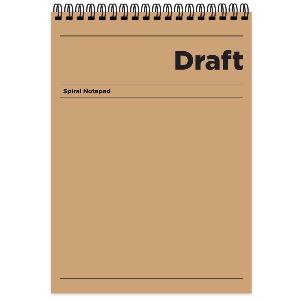 Keskin Color Bloknot Kağıt Karton Kapak Draft A4 80 Yaprak 140532-99 (1 Adet)
