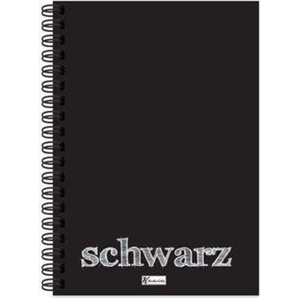 Keskin Color Defter Plastik Kapak Spiralli Schwarz 14x20 40 YP Düz 350510-99