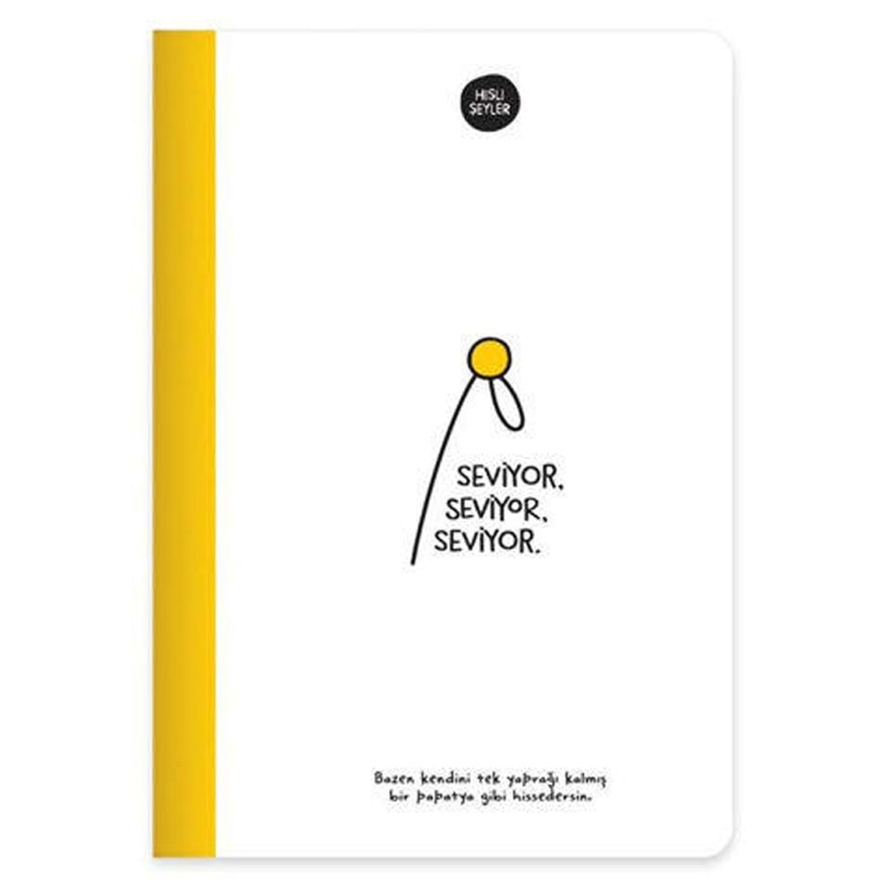 Hisli Şeyler Ciltli Defter Seviyor 14x20 64 YP Çiz 500546-99