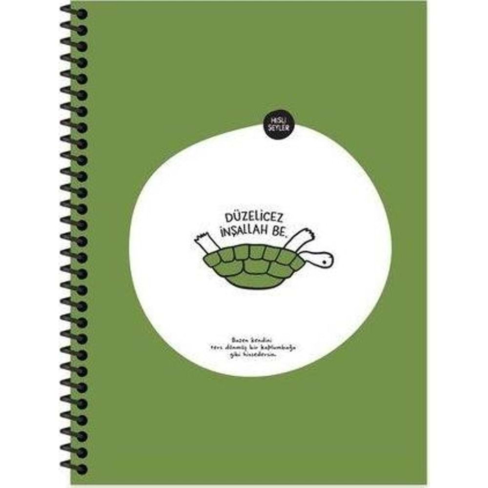 Hisli Şeyler Spiralli Karton Kapak Stic Defter 18,5x25 80 YP Kar.500623-99