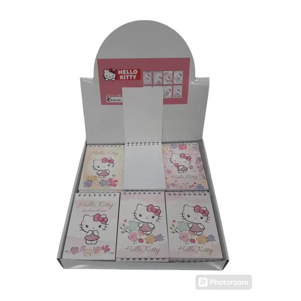 Hello Kitty Bloknot Spiralli 1 42 Yp.Çizgili A7 140100-08 (1 Adet)