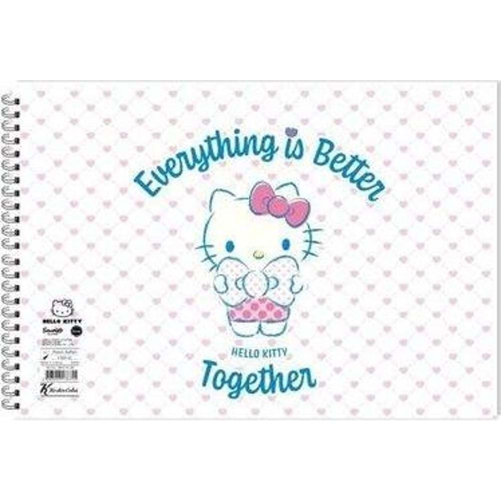 Hello Kitty Resim Defteri Spiralli 17x25 15 YP 300115-08 (1 Adet)