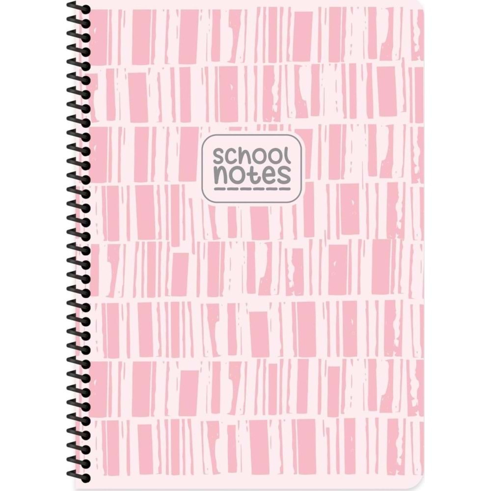 Keskin Color Defter Karton Kapak Spiralli Çizgi 16,5x22,5 80 YP Kar.