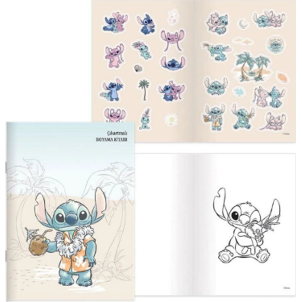 Lilo&stitch 20*28 8yp.çıkartmalı Boyama Kitabı