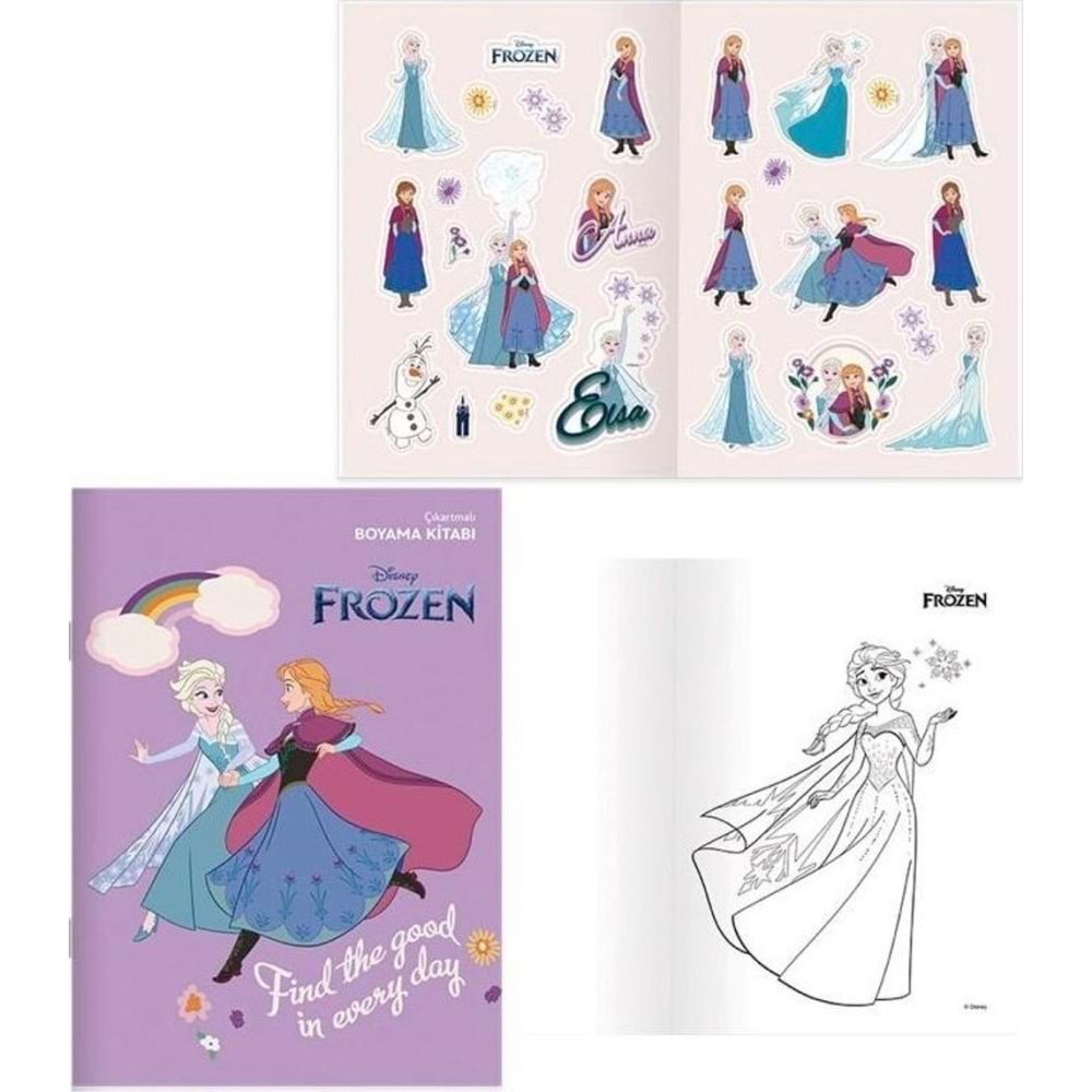 Keskin Color Boyama Kitabı Çıkartmalı Frozen 20x28 8 YP