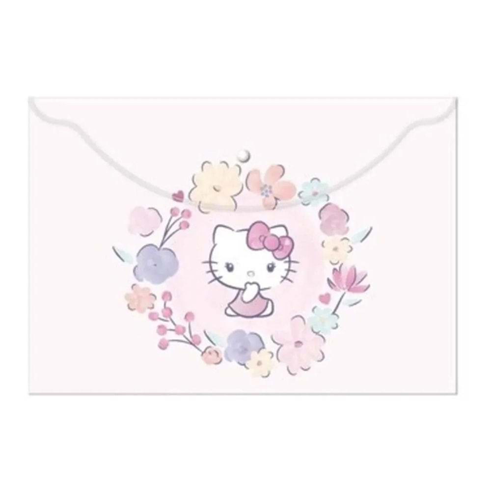 Hello Kitty And Friends Çıtçıtlı Dosya Plastik A4 120770-13 (1 Adet)
