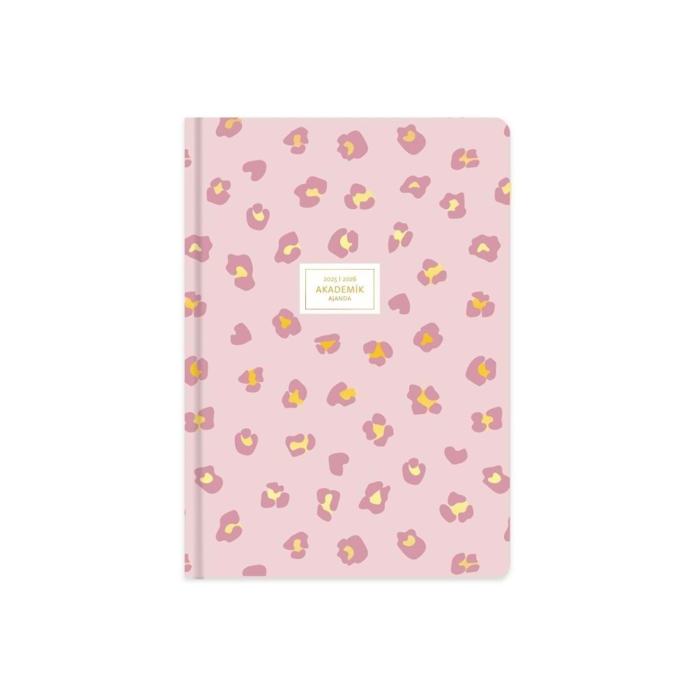 Keskin Color Ciltli Akademik Ajanda Pembe Leopar 17x24