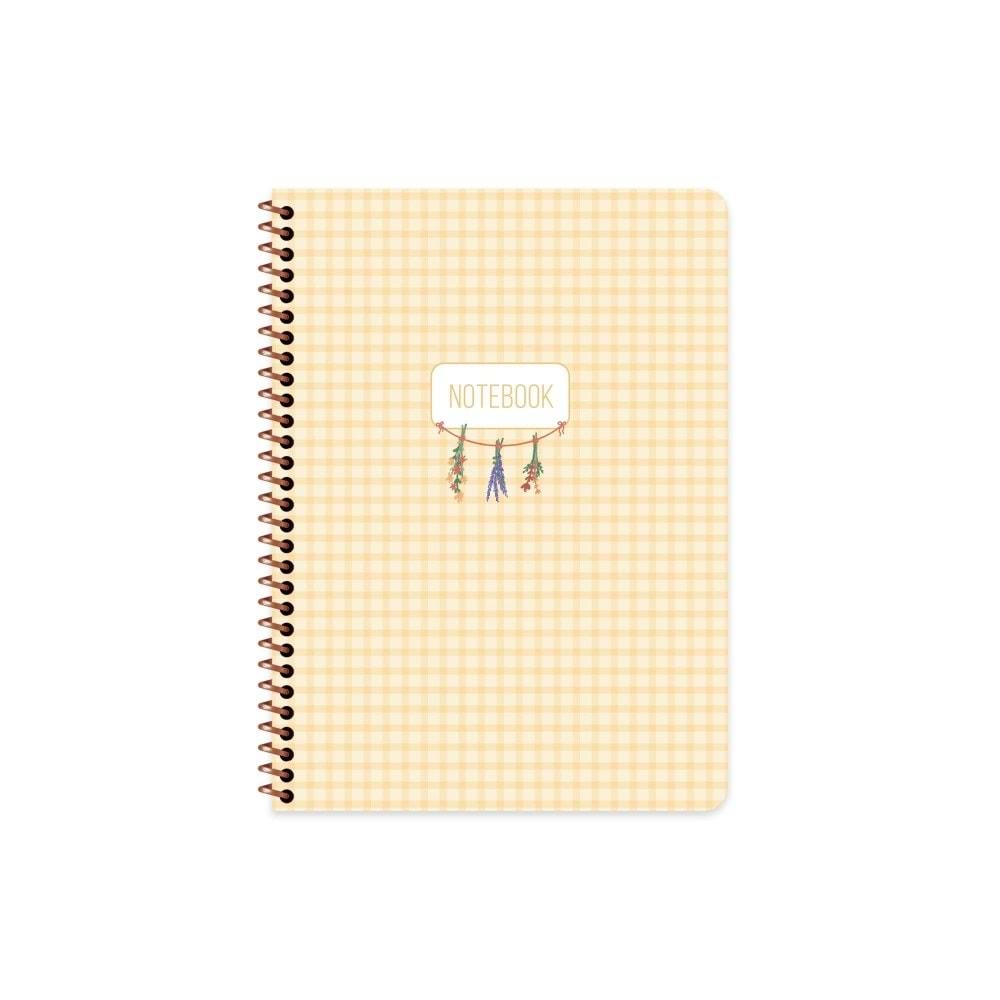 Keskin Color Spiralli Sert Kapak Defter Pötikare 16,5x22,5 120 Yp Çizgisiz