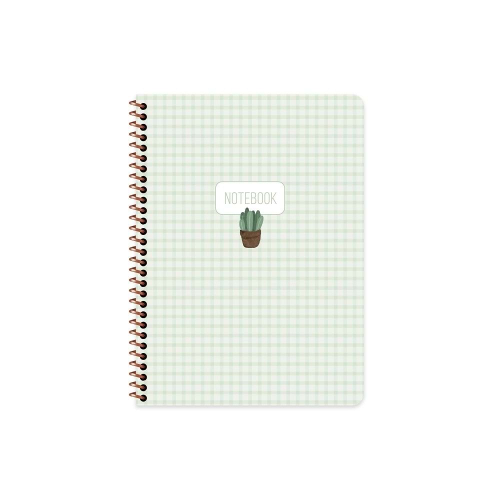 Keskin Color Spiralli Sert Kapak Defter Pötikare 16,5x22,5 120 Yp Çizgisiz