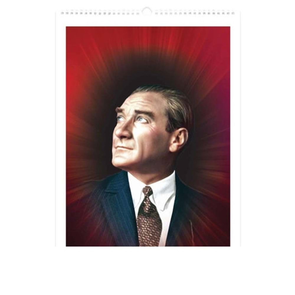 Keskin Color Spiralli Duvar Takvimi Atatürk 31x43 12 YP 2026