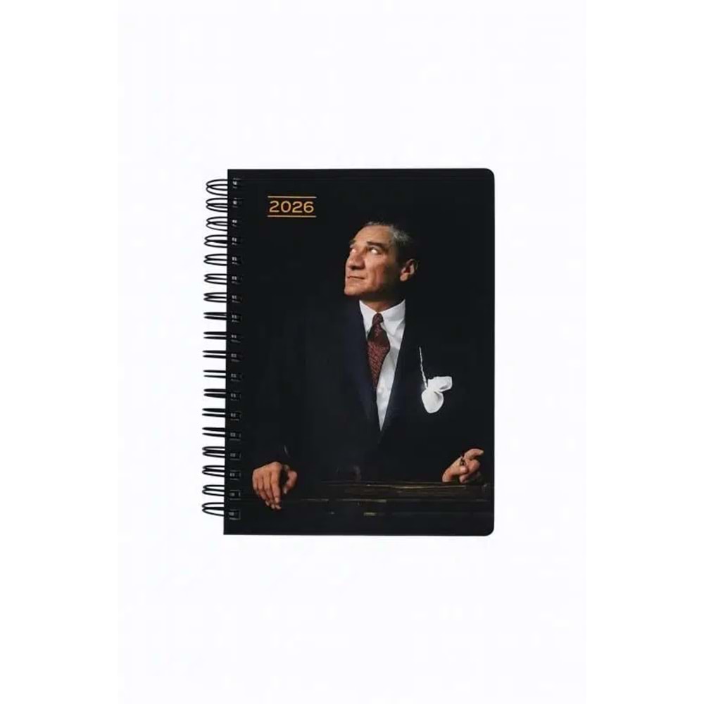 Keskin Color Atatürk Günlük Spiralli Ajanda Cumhurbaşkanı 17x24 2026