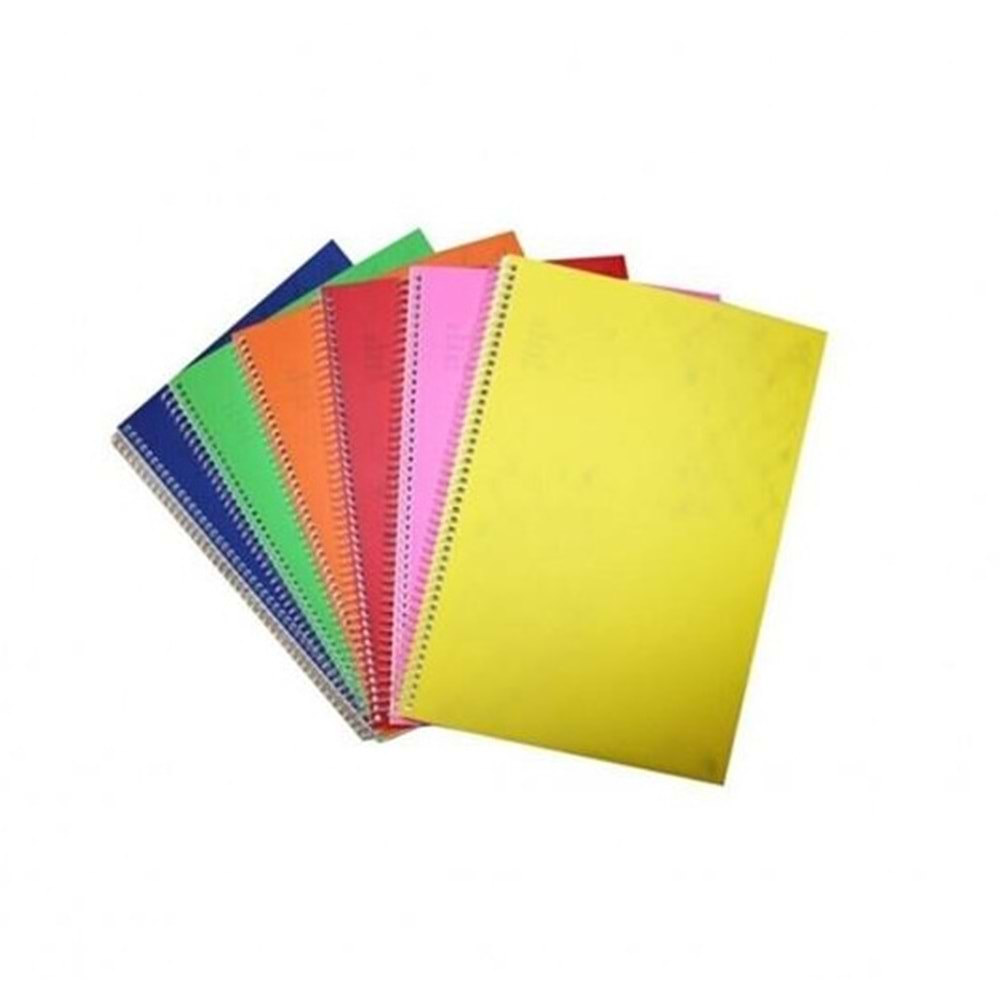 Komeks Spiralli Defter Plastik Kapak Çizgili 72 Yaprak A4 72/1 SA4 (1 Adet)