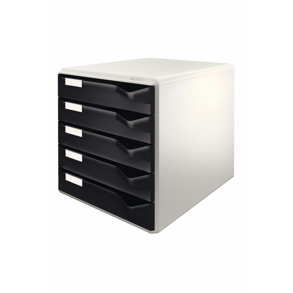 Leitz Evrak Rafı Çekmeceli Plastik 5 Lİ Siyah 5280