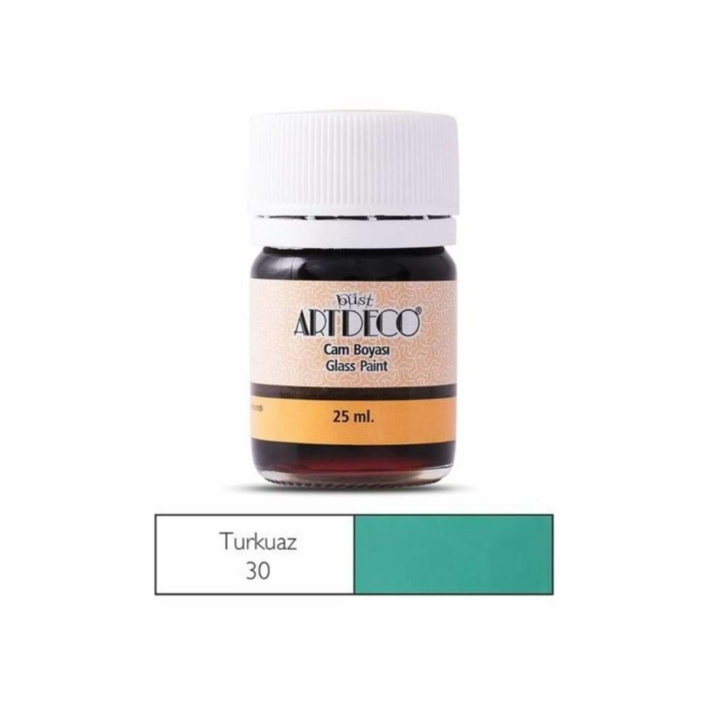 Artdeco Cam Boyası 25 Ml Öğrenci Tipi 30 Turkuaz (1 Adet)
