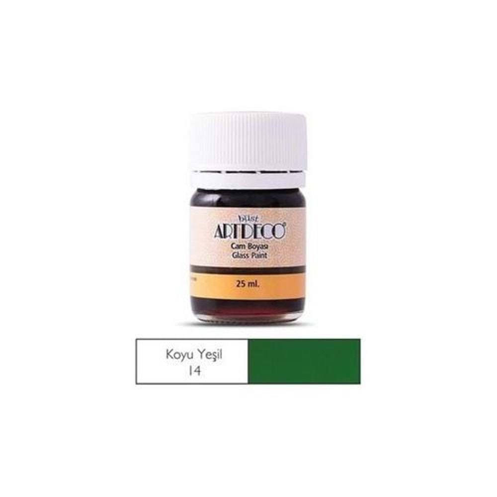 Artdeco Cam Boyası 25 Ml Öğrenci Tipi 14 K.Yeşil (1 Adet)