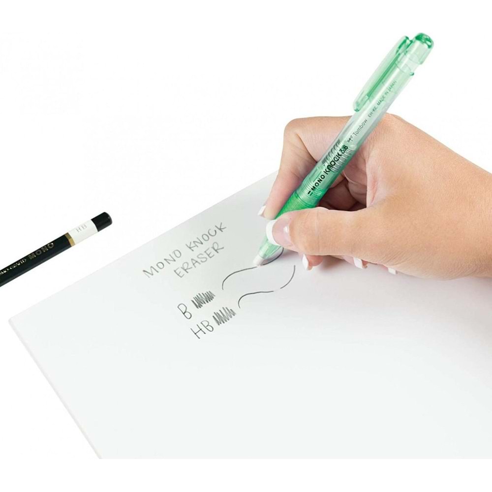 Tombow Mono Knock Kalem Silgi Şeffaf Yeşil (1 Adet)