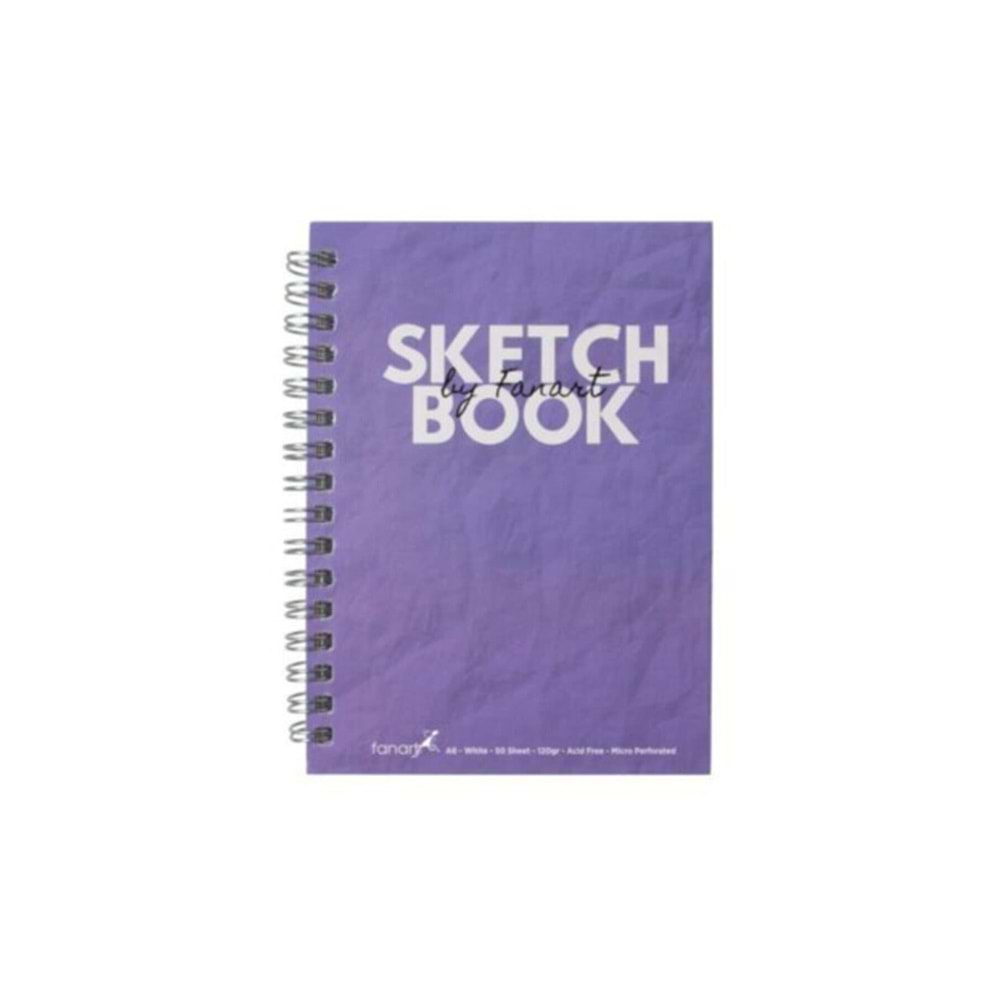 Fanart Academy Sketch Book 120 GR Spiralli 50 YP A6 Mor 8672