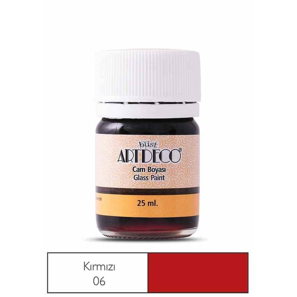 Artdeco Cam Boyası 25 Ml Öğrenci Tipi 06 Kırmızı (1 Adet)