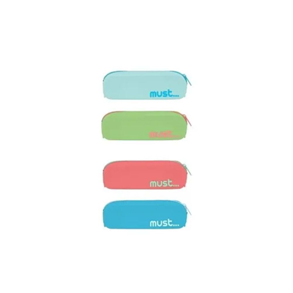 Must... Kalem Kutusu Sılıcone Pouch 20x5x6 Focus 4 colors 585642