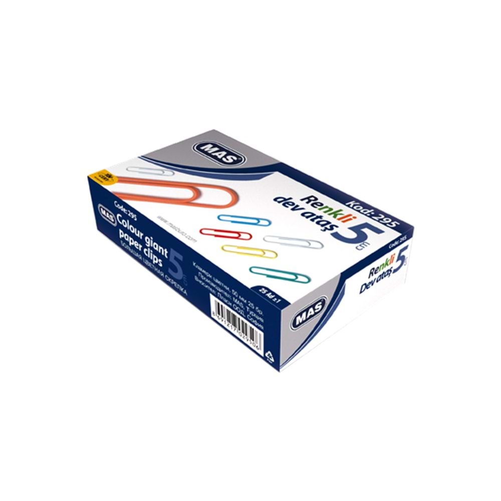 Mas Ataş Dev Renkli Pvc Kaplı 50 MM 295 (1 Adet)