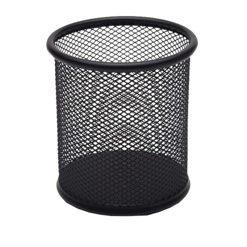 Mas Kalemlik Metal Perforeli Silindir Siyah 500