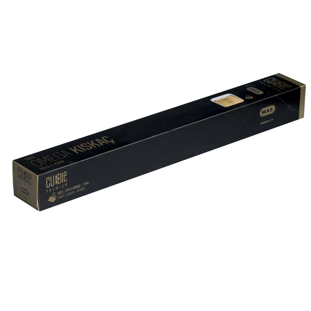 Mas Kıskaç (Klips) Omega Cubbie Premium 19 MM Gold 1323 (1 Adet)