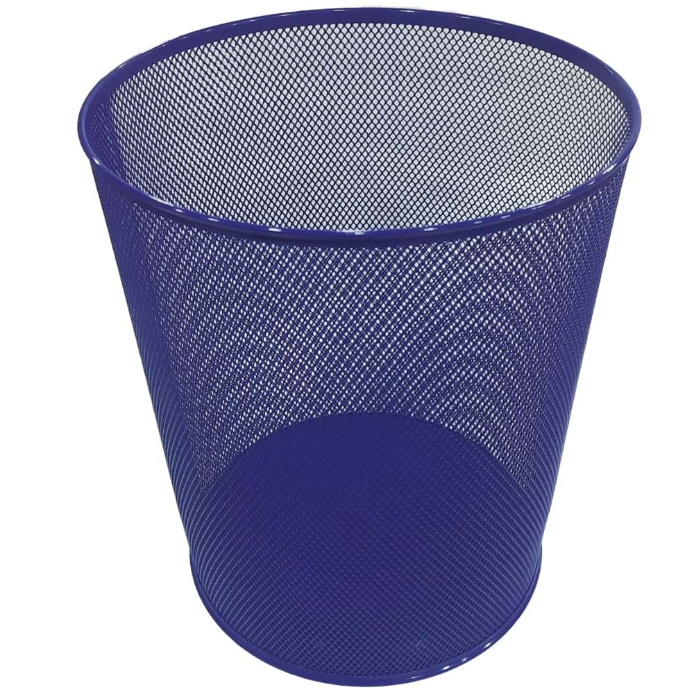 Mas Çöp Kovası Metal Tam Perforeli 10 LT Lacivert 854