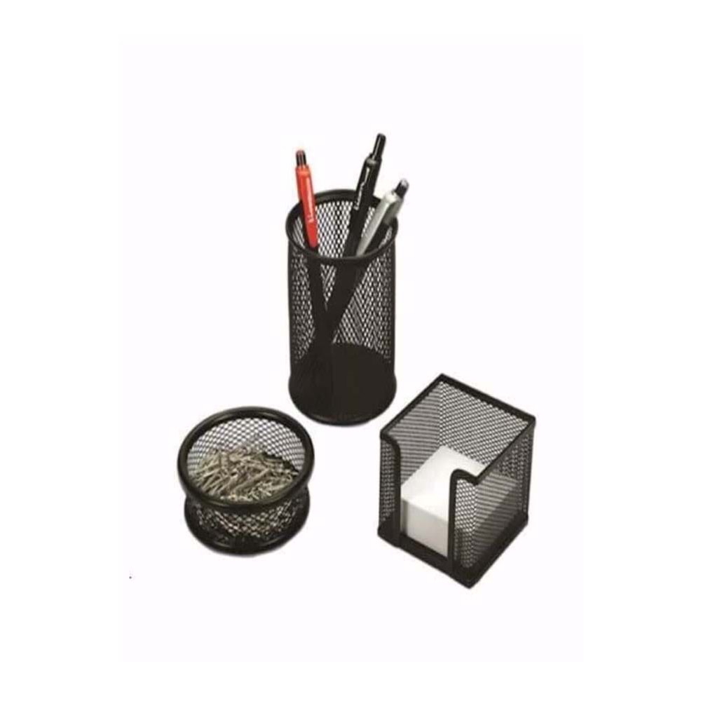 Bion Perfore 3 Lü Set Tepside Siyah 12 Li 9305