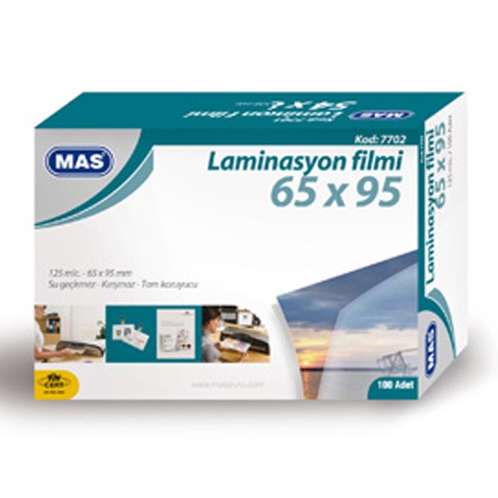 Mas Laminasyon Filmi 125 mic 65x95 7702 (1 Adet)