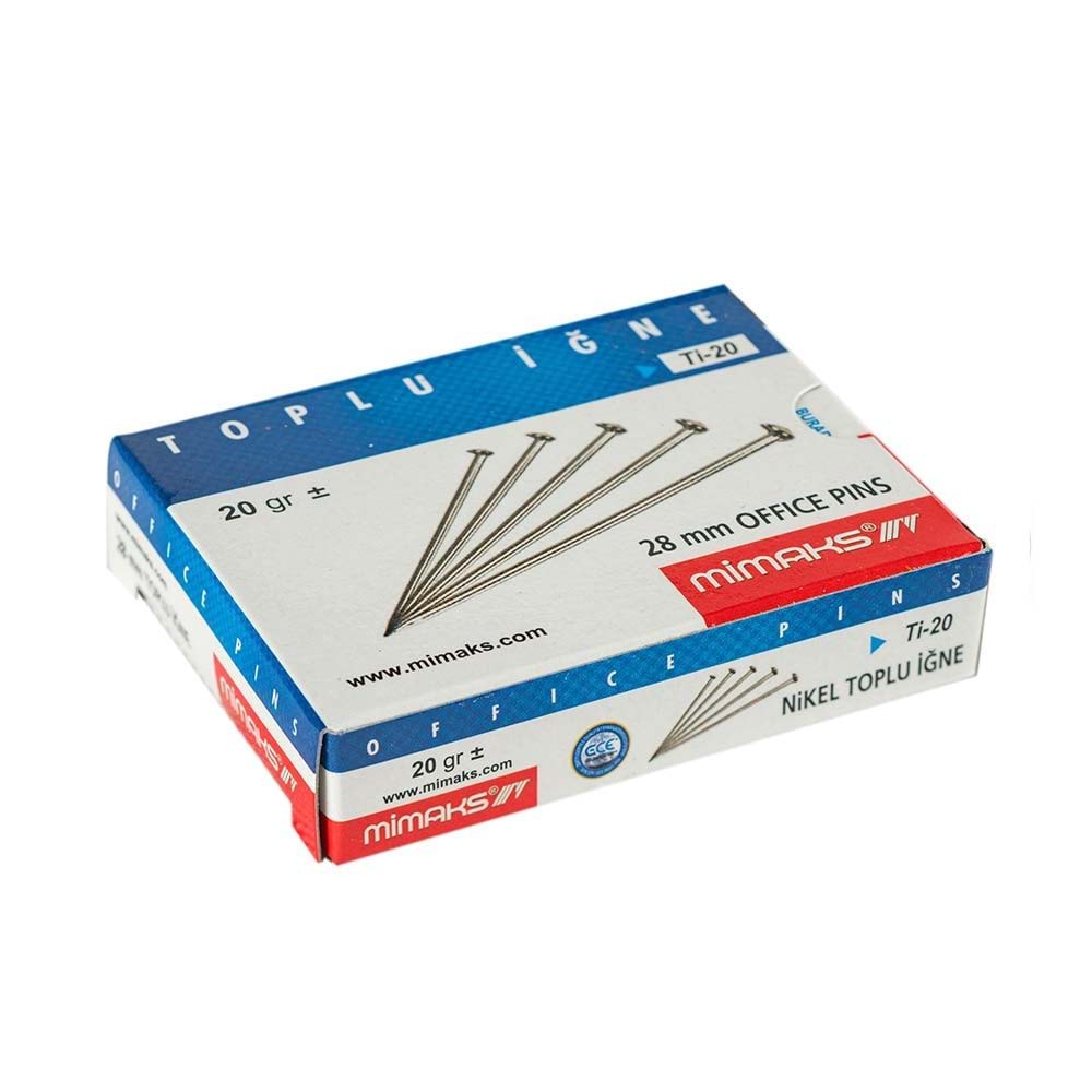 Mimaks Toplu İğne Süper Nikel 20gr Ti20 (1 Adet)