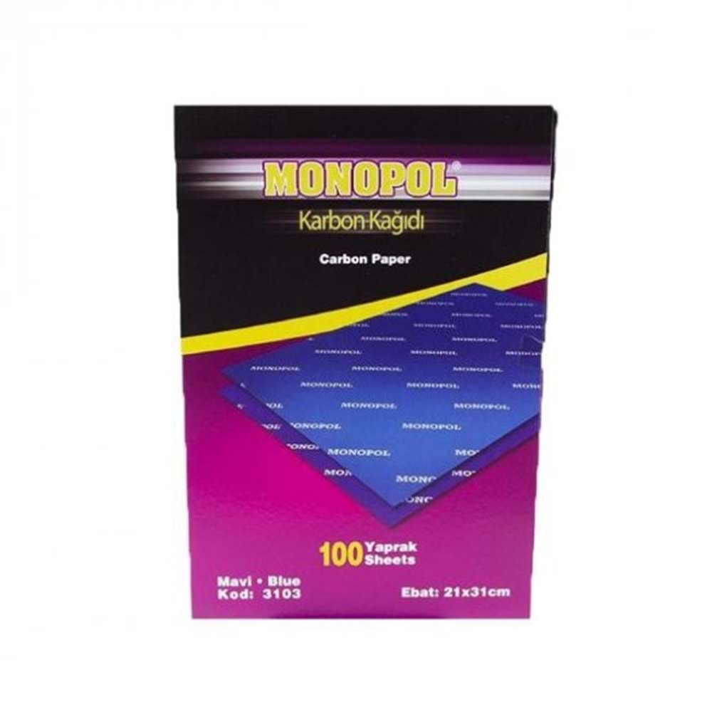Monopol Karbon Kağıdı 50X70 Mavi 3126