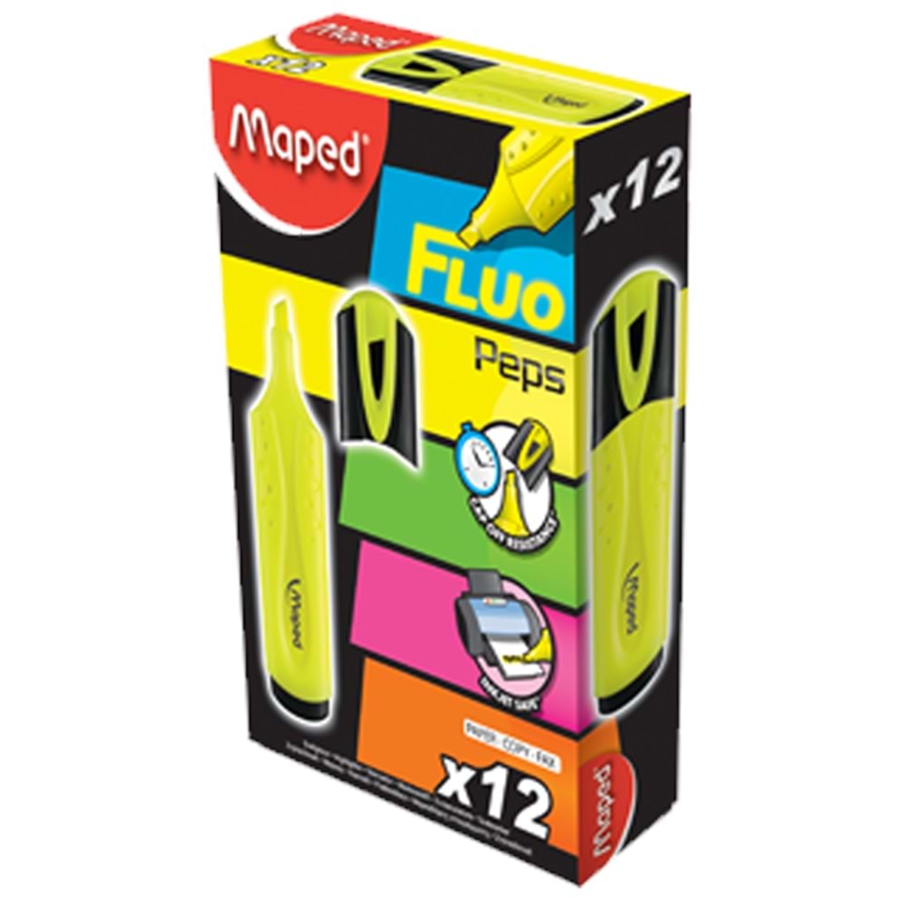 Maped Fosforlu Kalem Mono Sarı 742534(1 Adet)