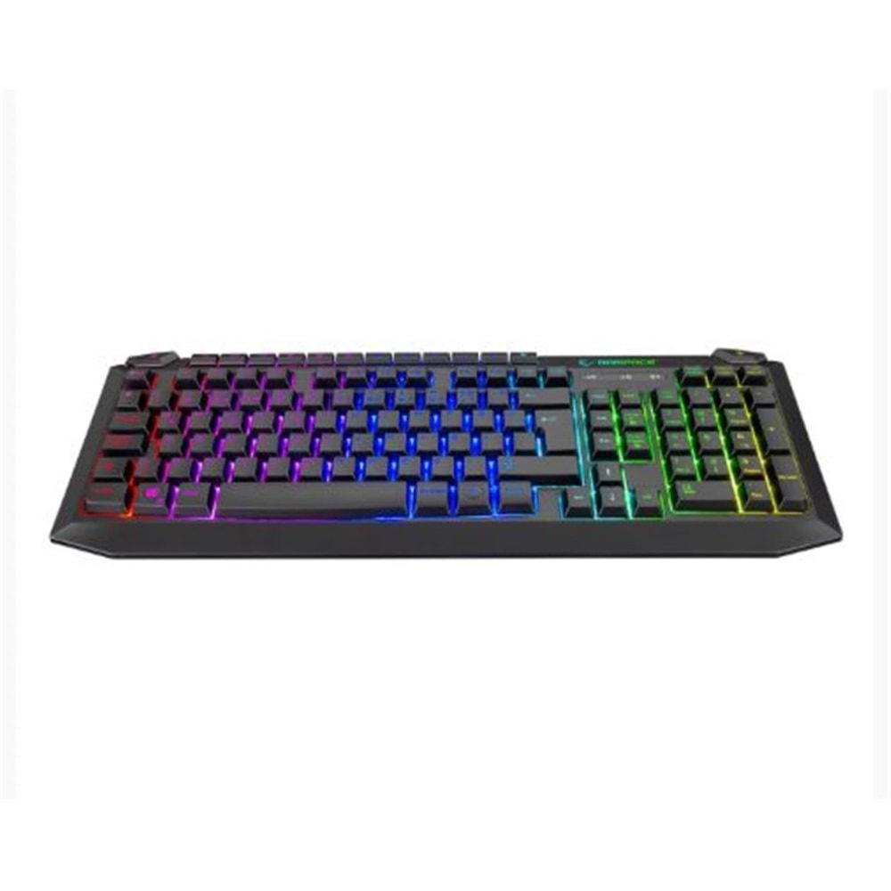 Rampage KB-R310 BROKER V2 Siyah Usb Gökkuşağı Zemin Aydınlatmalı 12800 DPI Oyuncu Klavye + Mouse Set