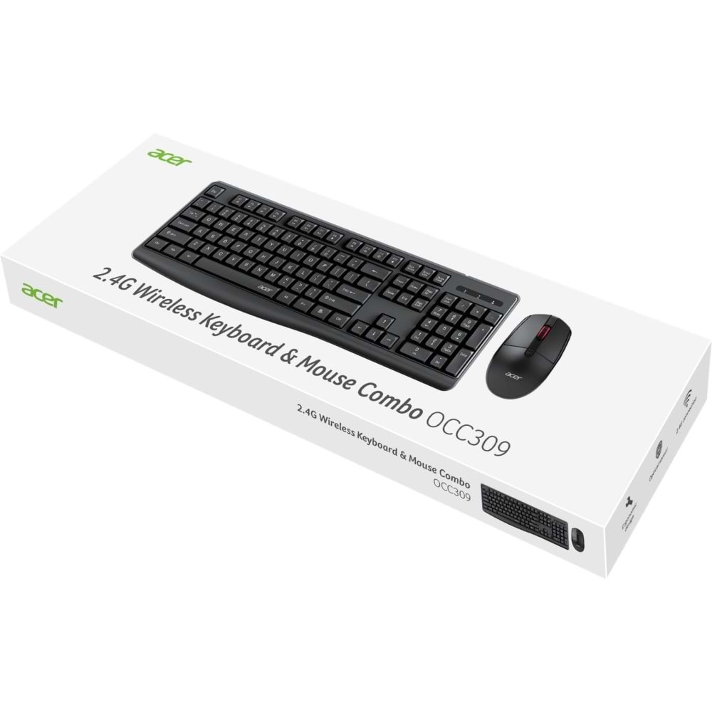 ACER OCC309 BK 2.4 Ghz Kablosuz Klavye+ Mouse set (10mt) ( Num-Lock Tuşu )