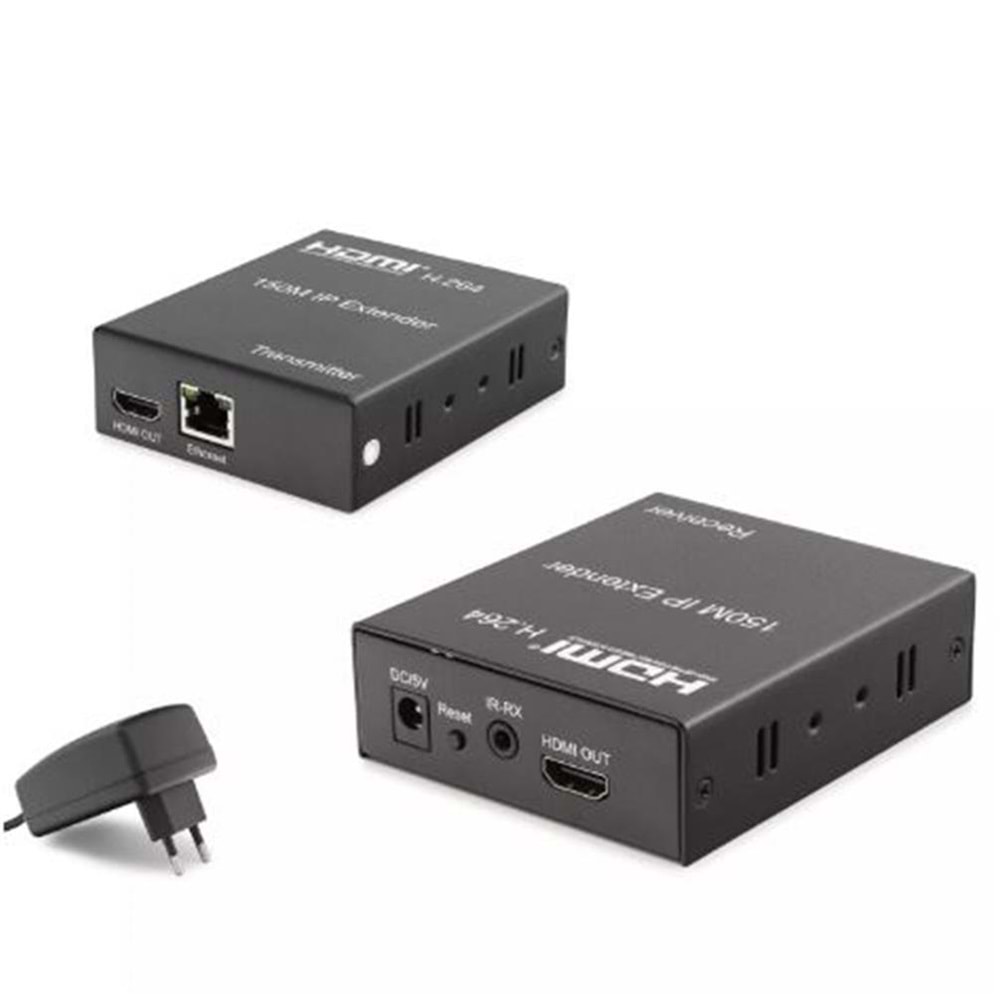 Hadron Hdx1301 150M HDMI 1.3 Extender 1080P 8.1 Mbps Siyah