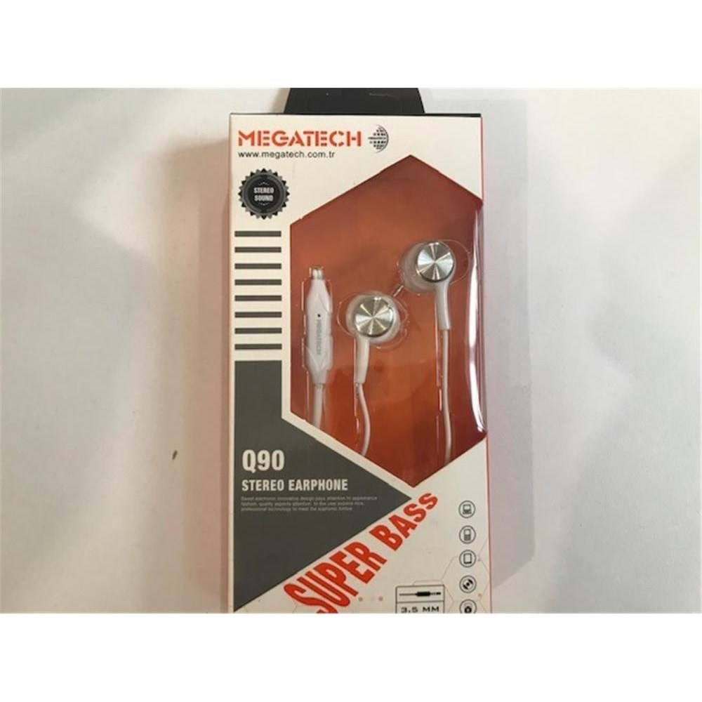Megatech QG-90 Beyaz Mikrofonlu Kulaklık Mıknatıslı