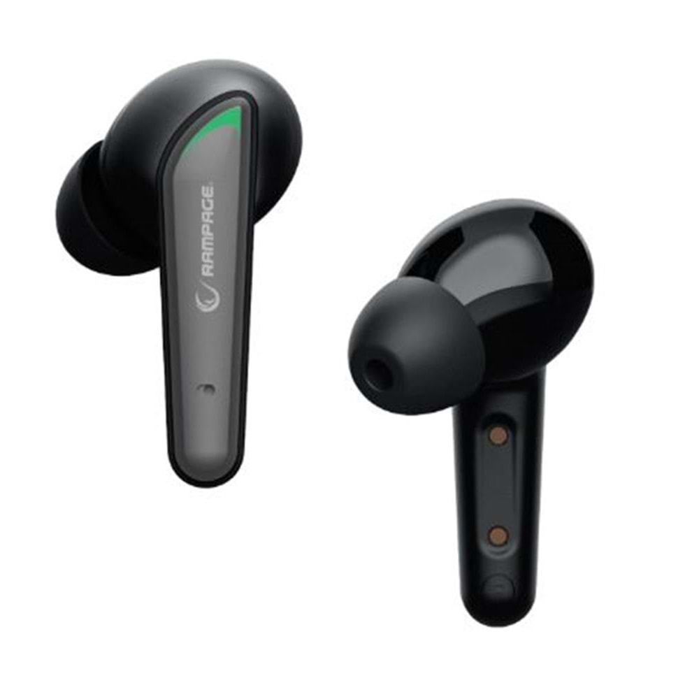 Rampage RM-TWS01G VIPER Siyah Mobile+PC Uyumlu Bluetooth TWS Gaming Oyuncu Mikrofonlu Kulaklık